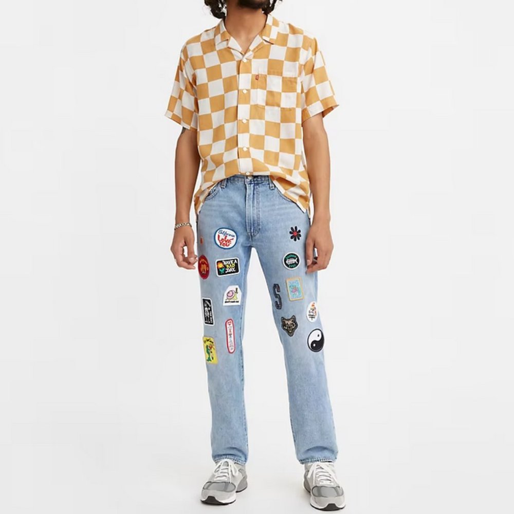 LEVIS 551Z Premium Authentic Straight Fit Patch Design Men's Jeans [30x32]